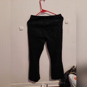 Black flared jeans